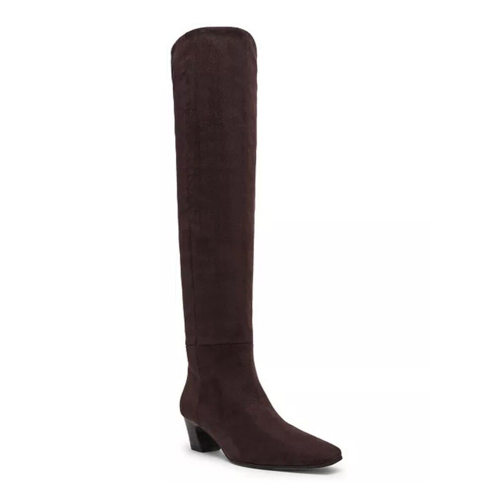 NWOB DV Dolce Vita Stryker Women’s Over The Knee Boots Brown Faux Suede Size 9